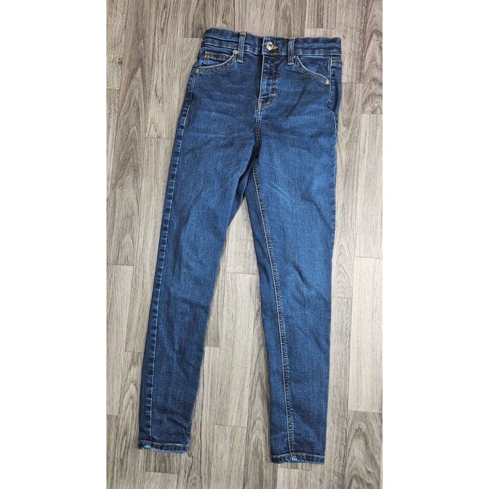 (3/$35) Topshop Moto Womens Size 26 Jamie Pockets Skinny Denim Blue Jeans